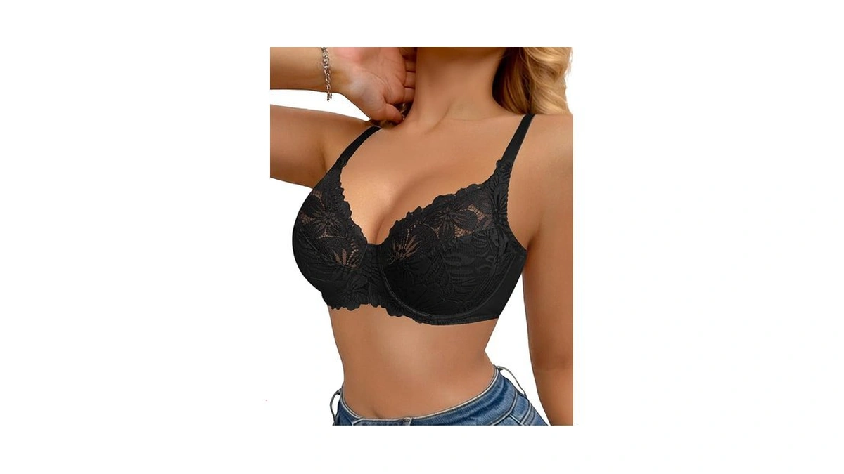 Miotan Women's Minimizer Bras Underwire Lace Push Up Everyday Full