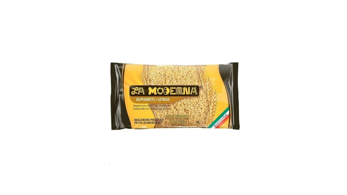 La Moderna, Alphabet Letras Pasta, 7 Oz (pack Of 1)