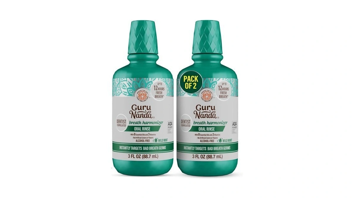 Gurunanda Fresh Breath Travel Mouthwash β 12-hour Fresh Breath &
