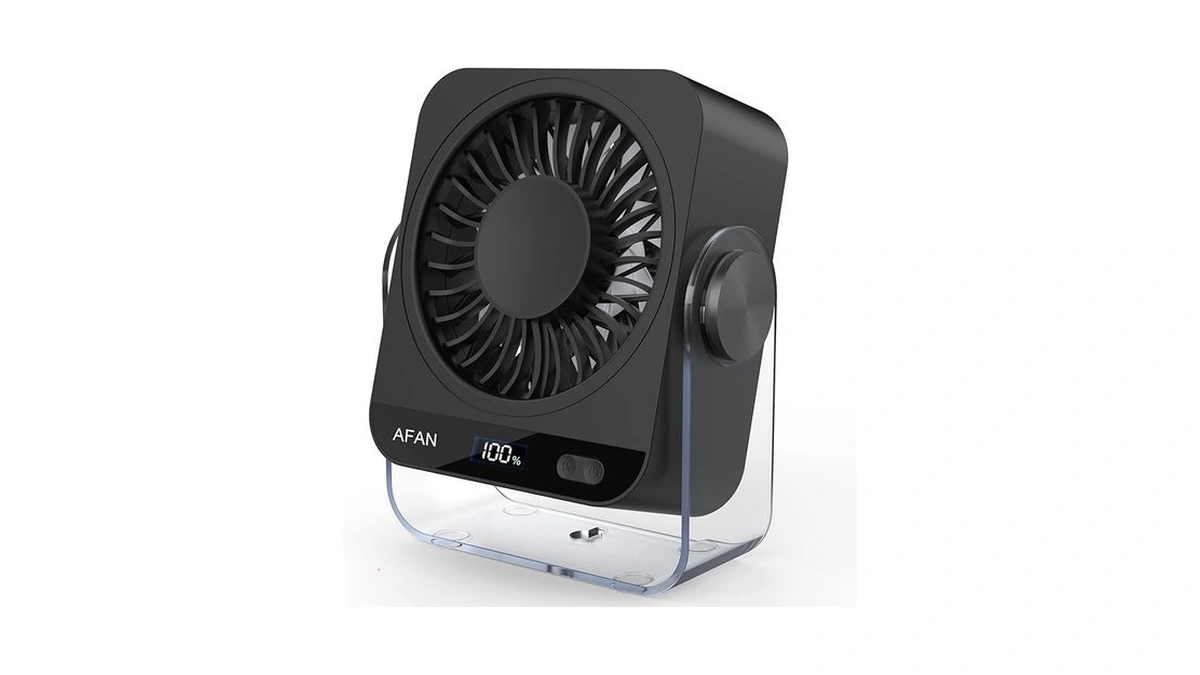 Feotenn Rechargeable Usb Desk Fan - 199 Speeds, 5000mah 18-hour