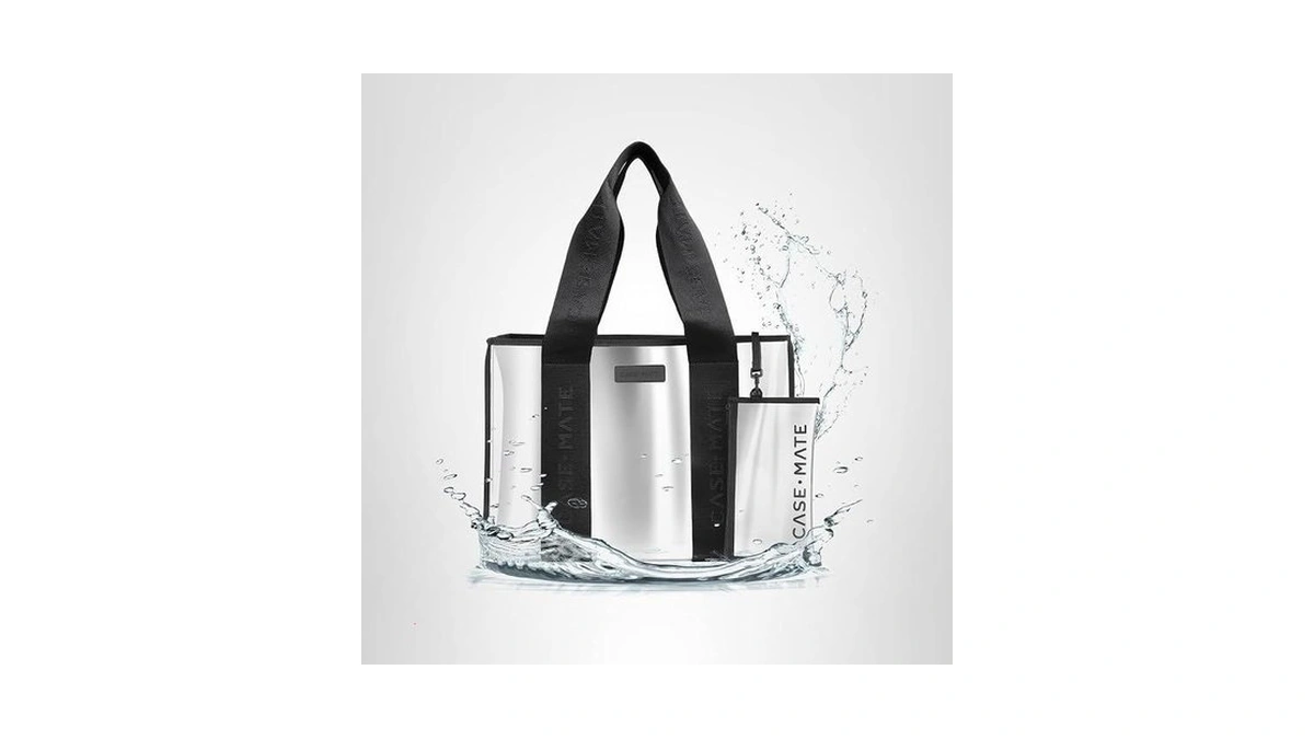 Case-mate Silver Chrome Jelly Tote - Lightweight Tote Bag With