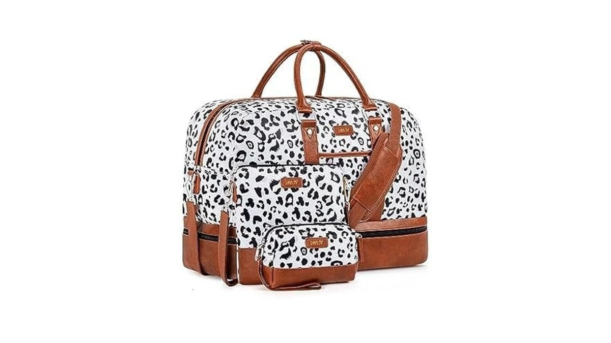 Weekender Bags For Women, 3pcs 21" Large Travel Duffle Carry