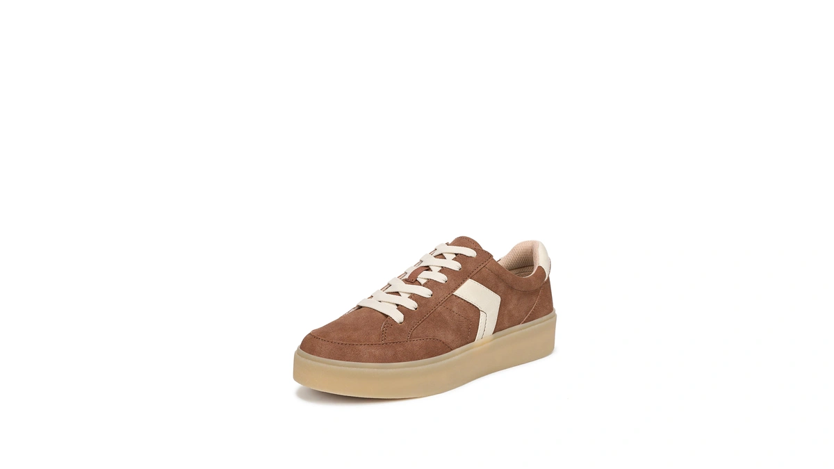 Dr. Scholl's Women's Madison Lace Sneaker Dark Honey Brown 7.5