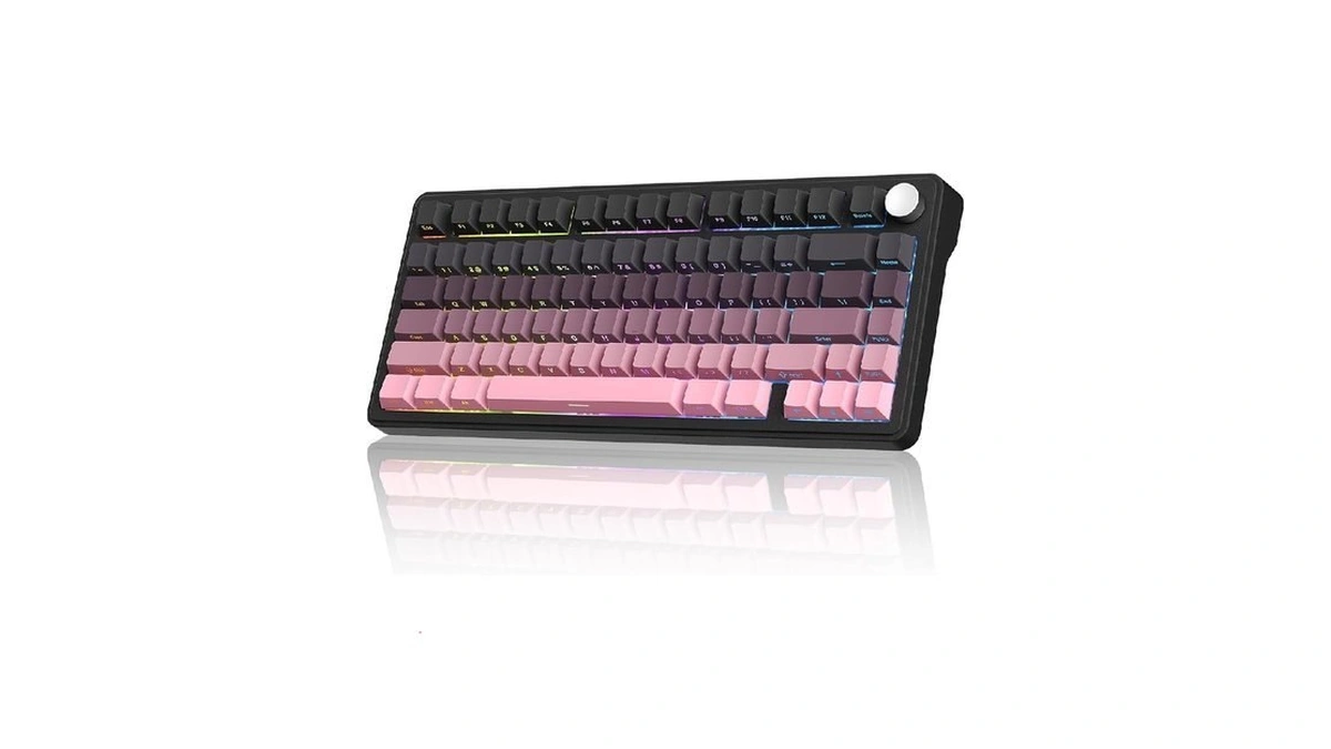 Cc Mall M75 Mechanical Keyboard,75% Gasket Hot Swappable,rgb Backlit,side Printed