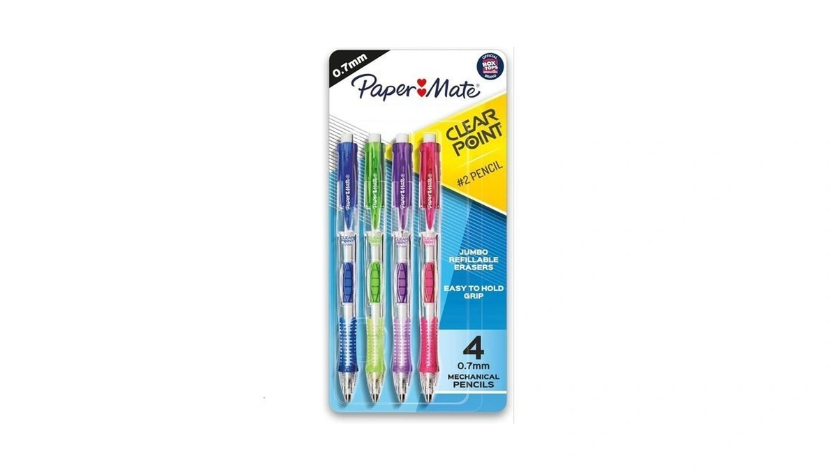 Paper Mate Clearpoint Mechanical Pencils, 0.7mm Hb #2 Lead, Assorted