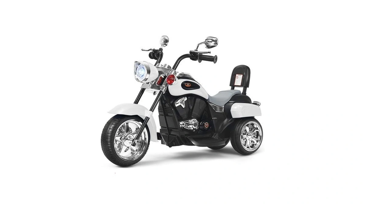 Costzon Kids Motorcycle, 6v Battery Powered Ride On Chopper Motorcycle