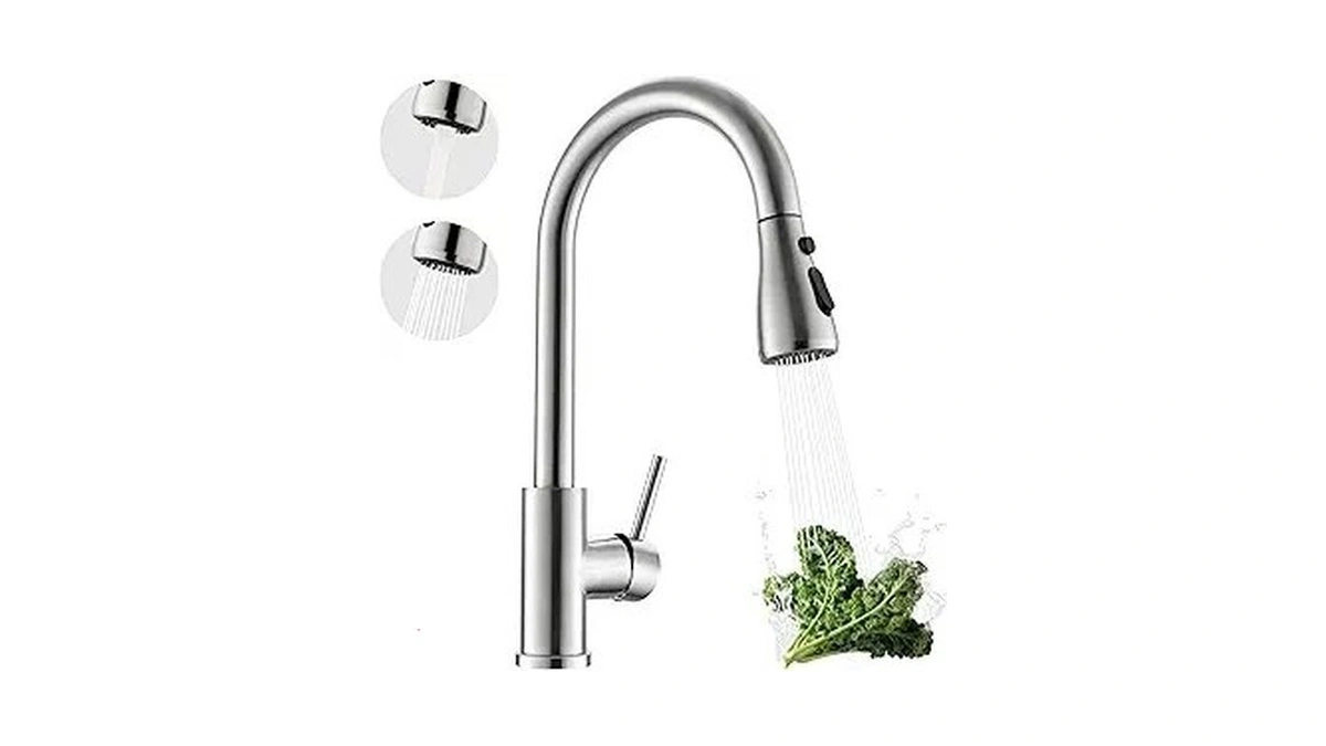 Kicimpro Kitchen Faucets With Pull Down Sprayer, Nsf Certified Lead-free