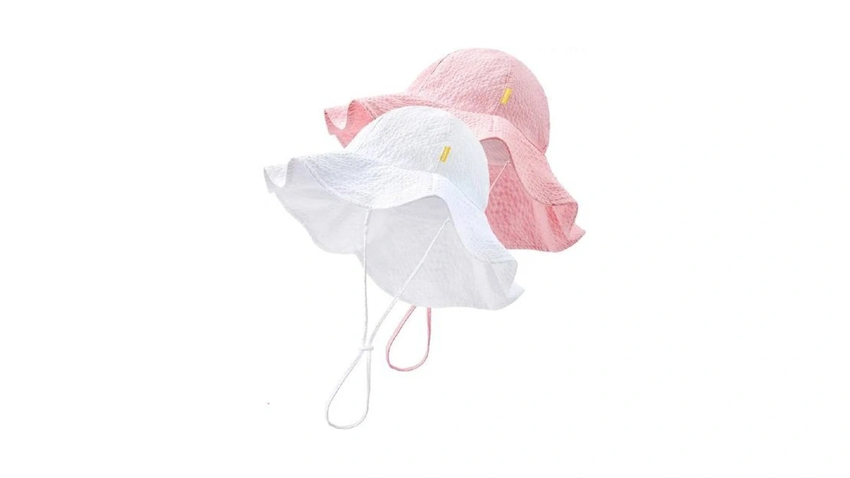 Baby Sun Hat Toddler Girl Beach Hat Adjustable Outdoor Summer