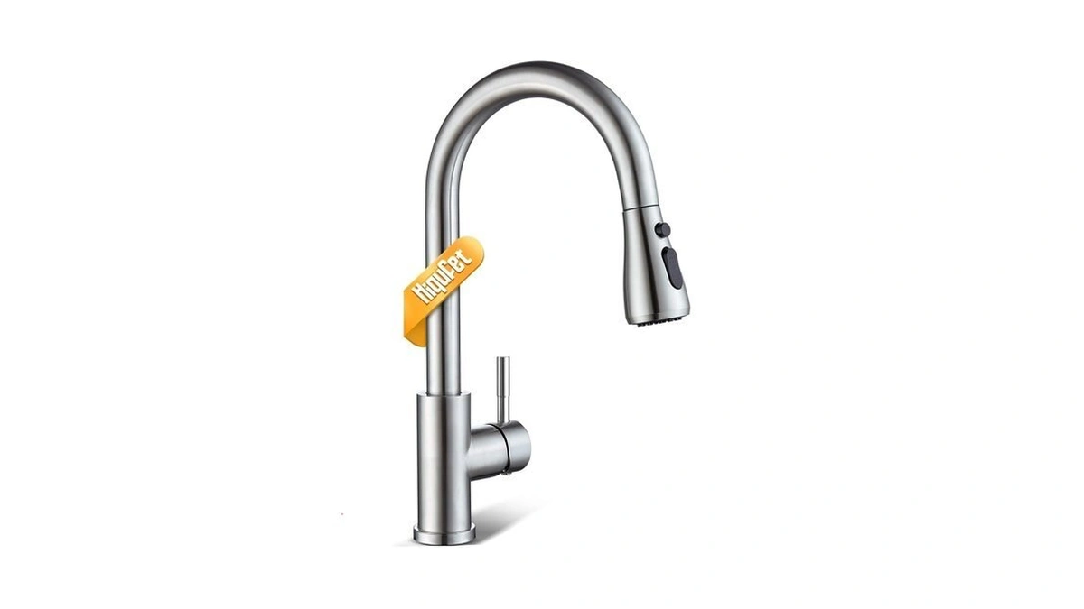 Hiqufet Kitchen Faucet With Pull Down Sprayer, Single Handle High