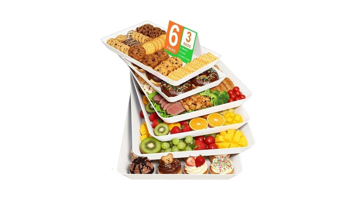 Smarttrends 6-pack Serving Tray For Parties, Serving Platter In 3