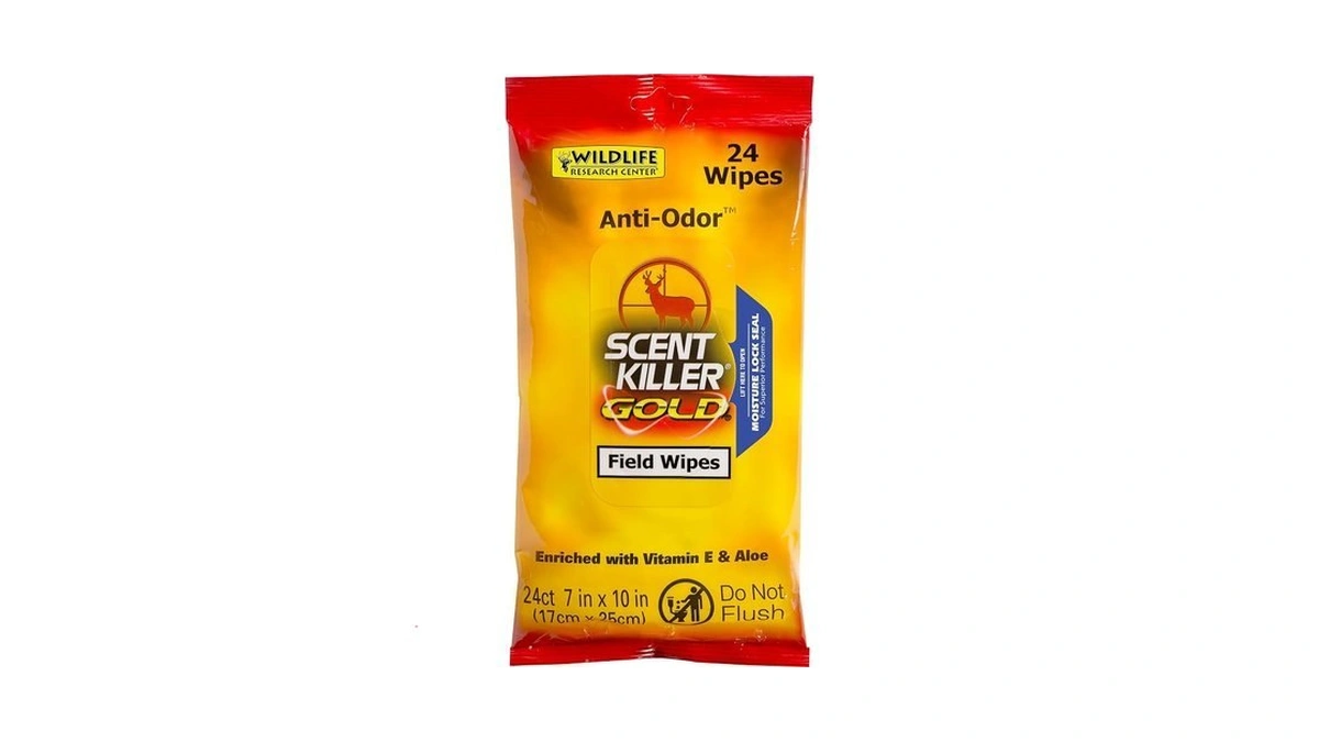Wildlife Research Scent Killer Field Wipes (24 Pack), Gold (1295)