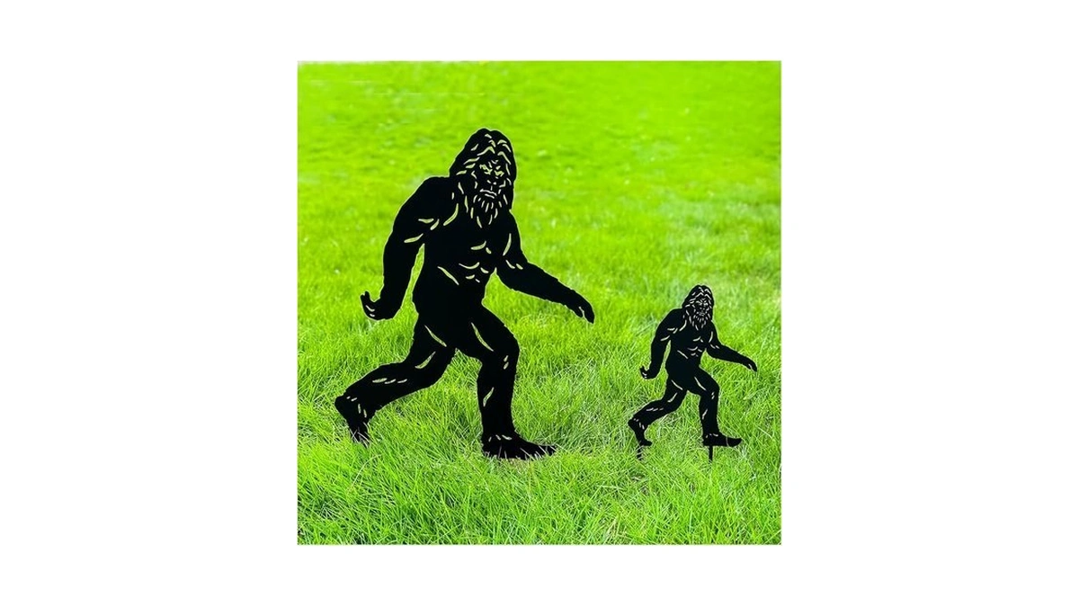 Tiggsy 15.8 Inch Bigfoot Metal Outdoor Decor Big Foot Sasquatch