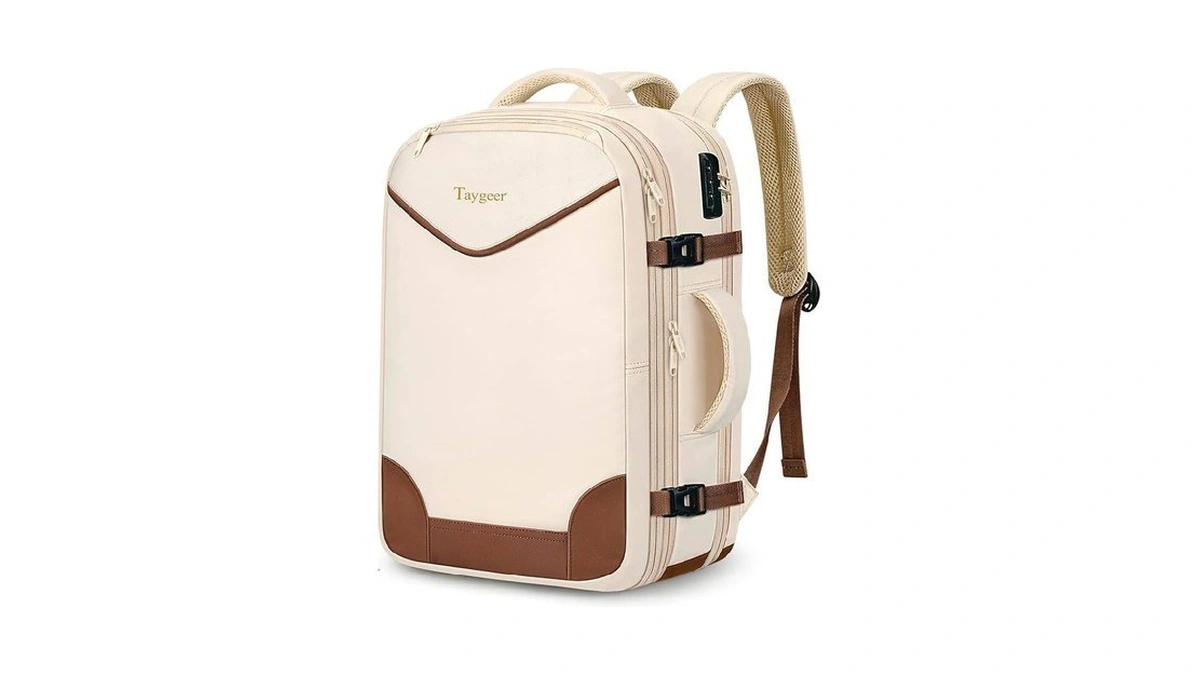 Taygeer 35l Travel Backpack Carry On With Lock, Tsa Flight