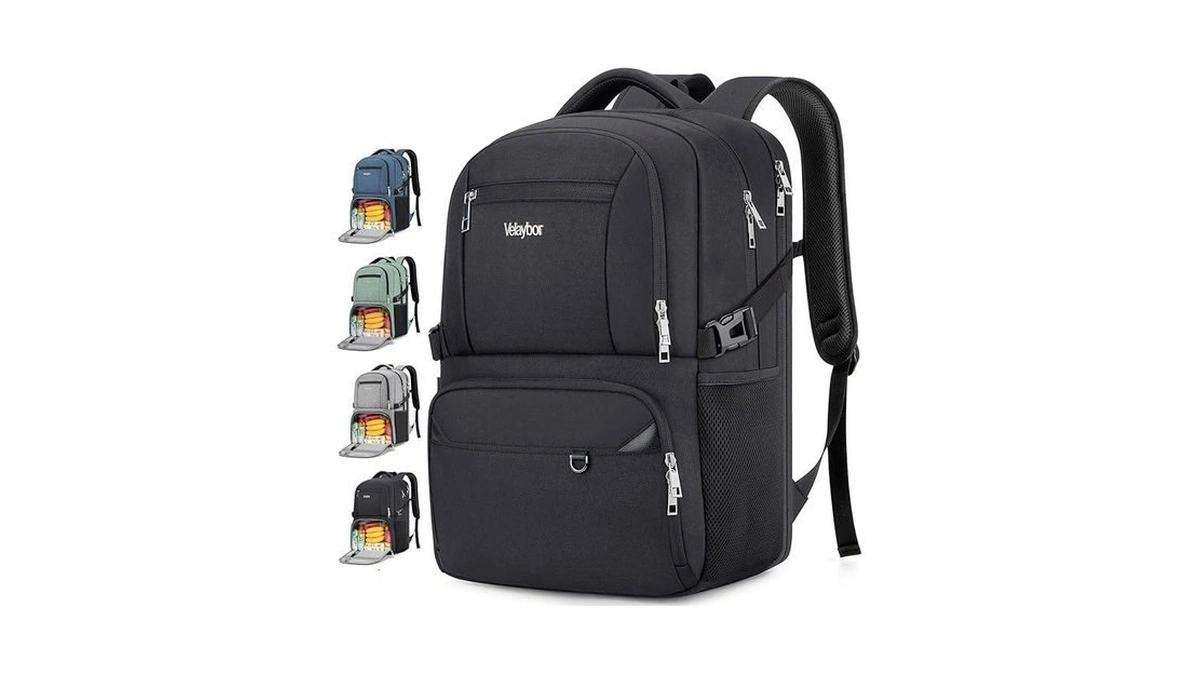 Velaybor Insulated Lunch Backpack Fit 17" Laptop, Work Backpack With