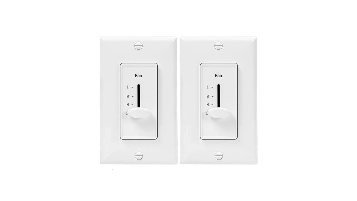 Enerlites 3 Speed Decora In Wall Ceiling Fan Control, Slide