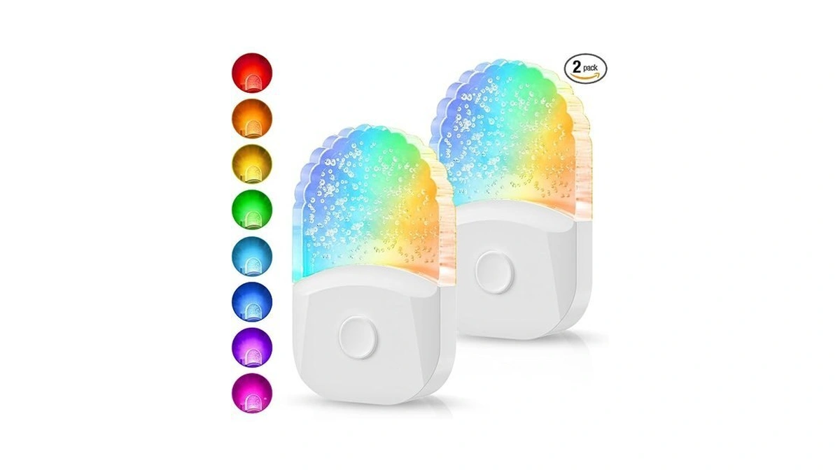 Night Lights Plug Into Wall [2 Pack], Color Changing Night