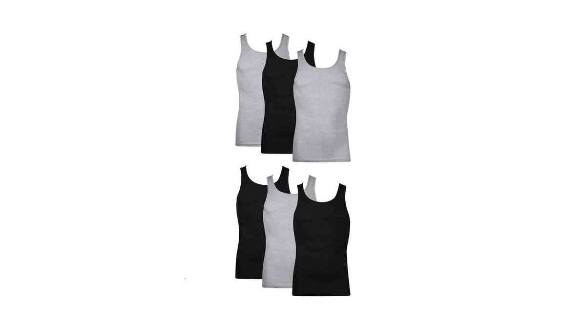 Hanes Men Hanes Men's Cotton Tank Undershirts Pack, Moisture-wicking Ribbed
