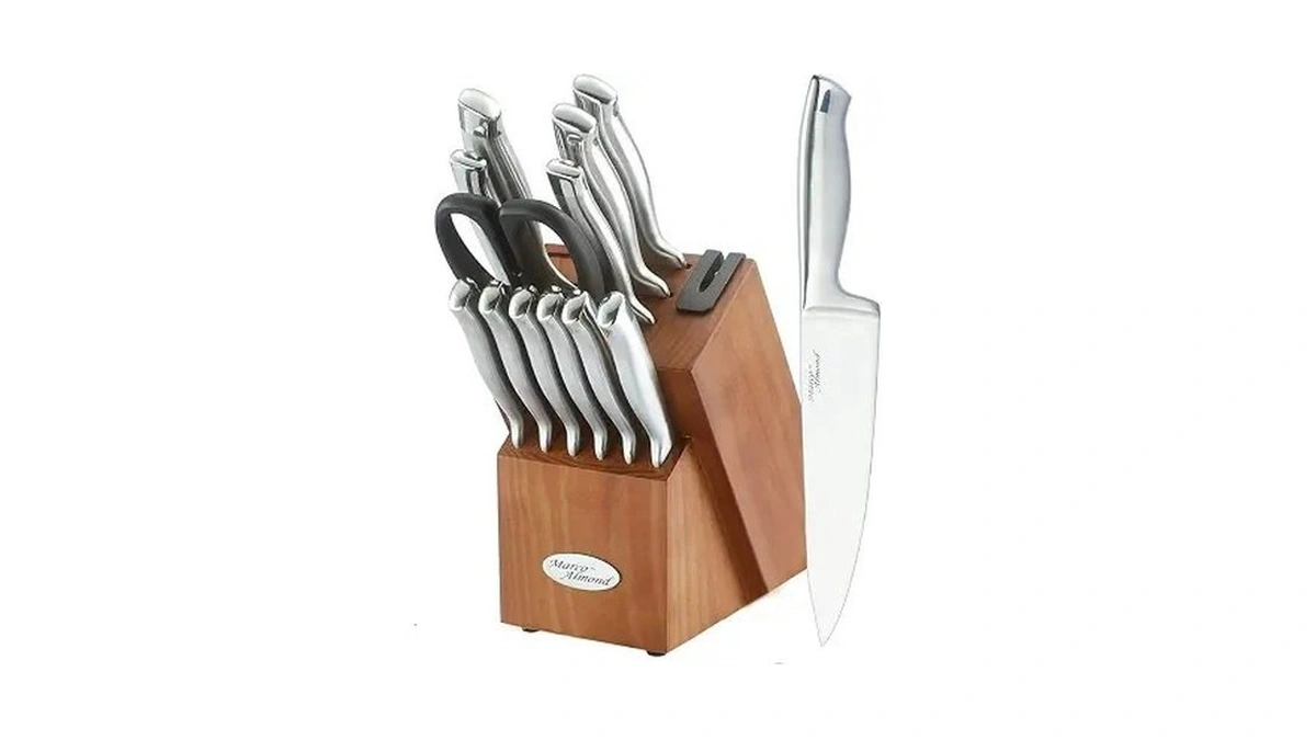 Marco Almond® Knife Block Set, Kya26 Knife Set With Block,