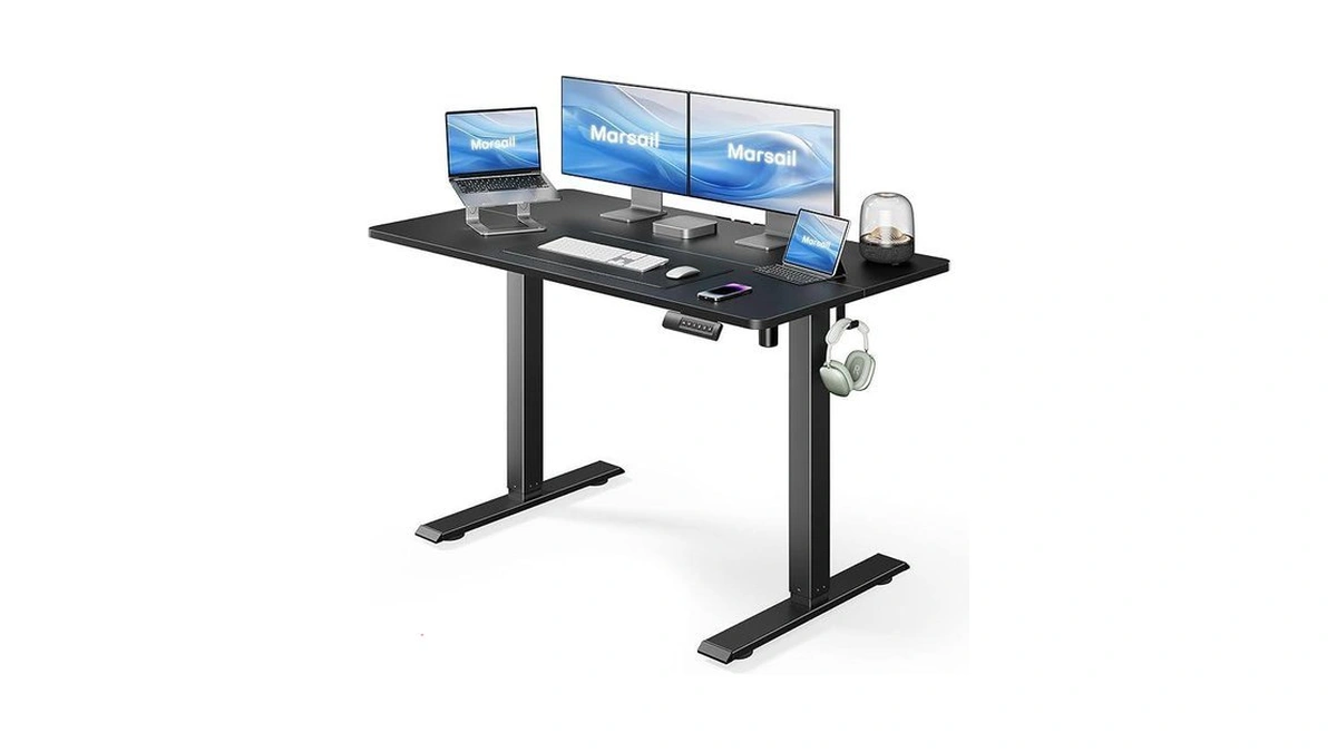 Marsail Standing Desk, Adjustable Height, Stand Up Home Office Desk,