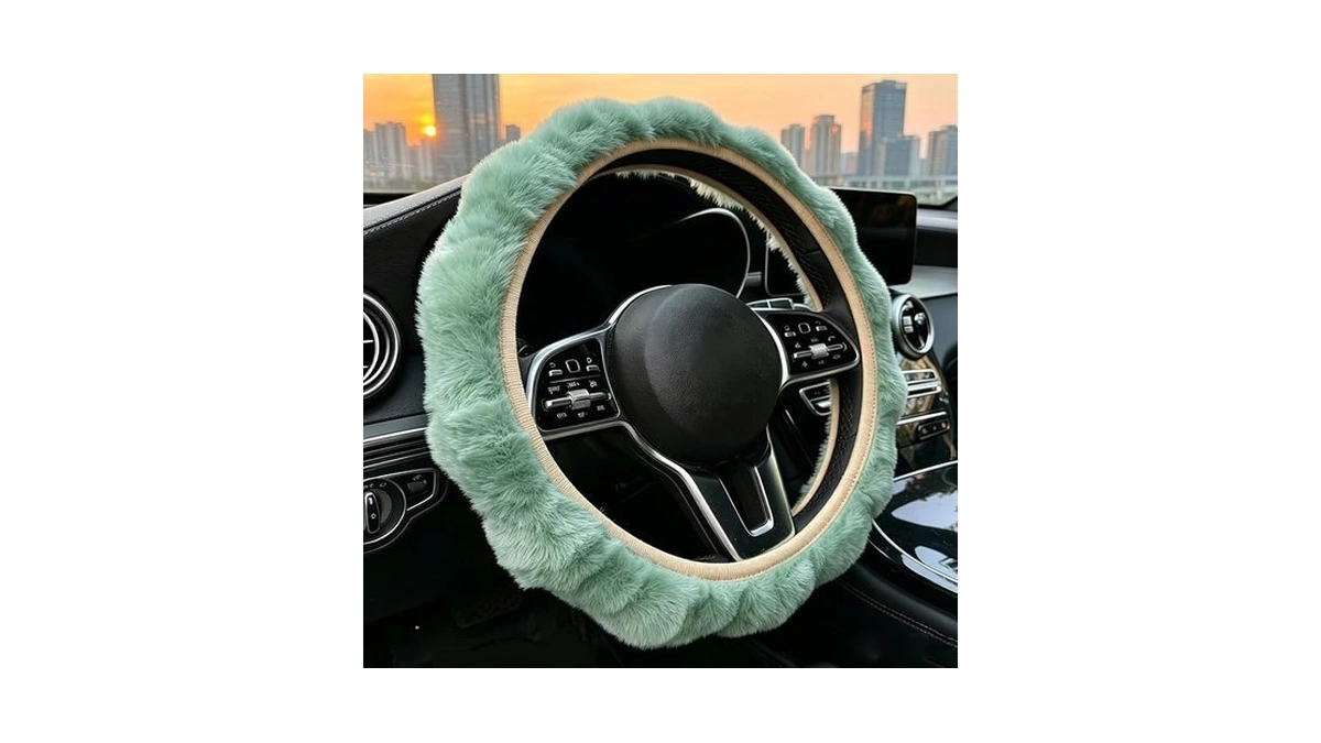 Green Steering Wheel Cover For Women, Steering Wheel Covers With
