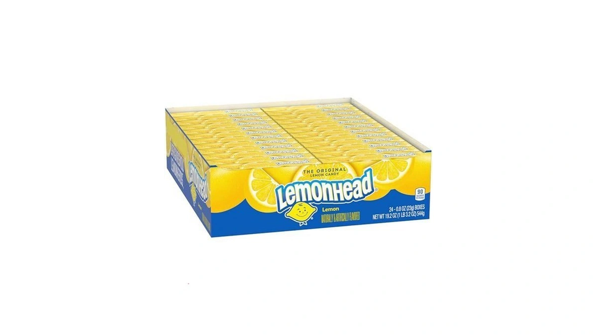 Lemonhead Hard Lemon Candy, 0.8 Ounce Boxes (pack Of 24)