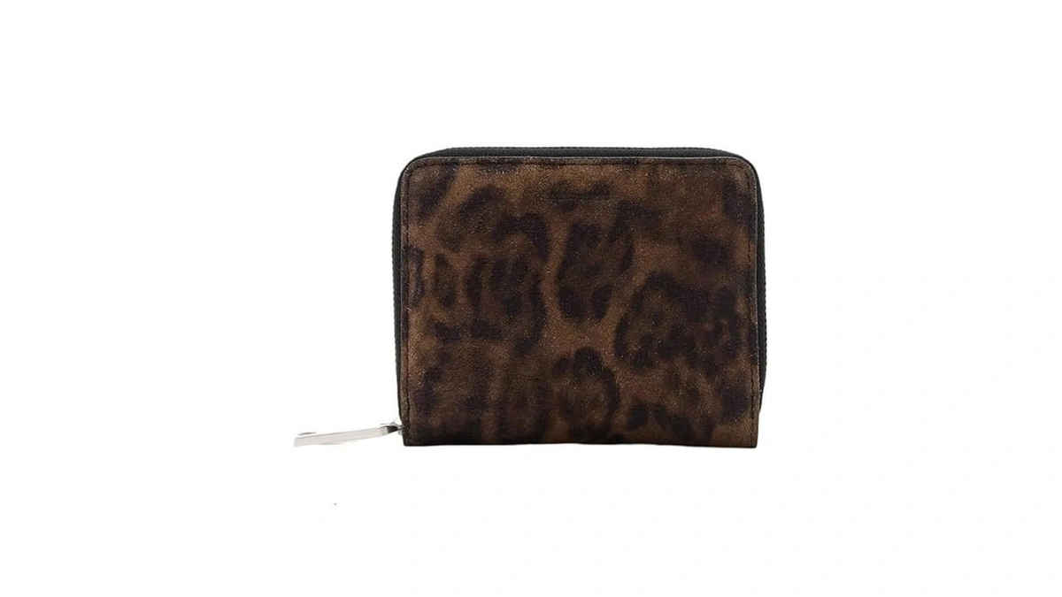 Allsaints Women's Handbag Lena Leppo Wallet Leopard Brown