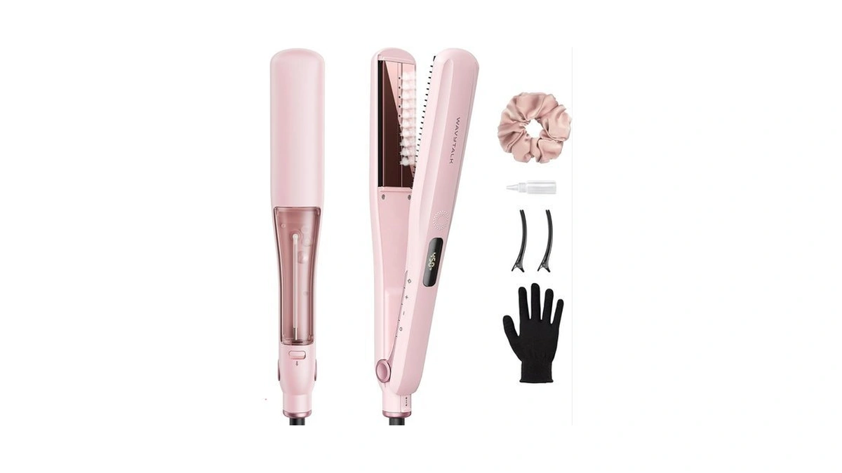 Wavytalk Steam Hair Straightener, Steam Sesh, Steam Reduces Damage, Nourishes