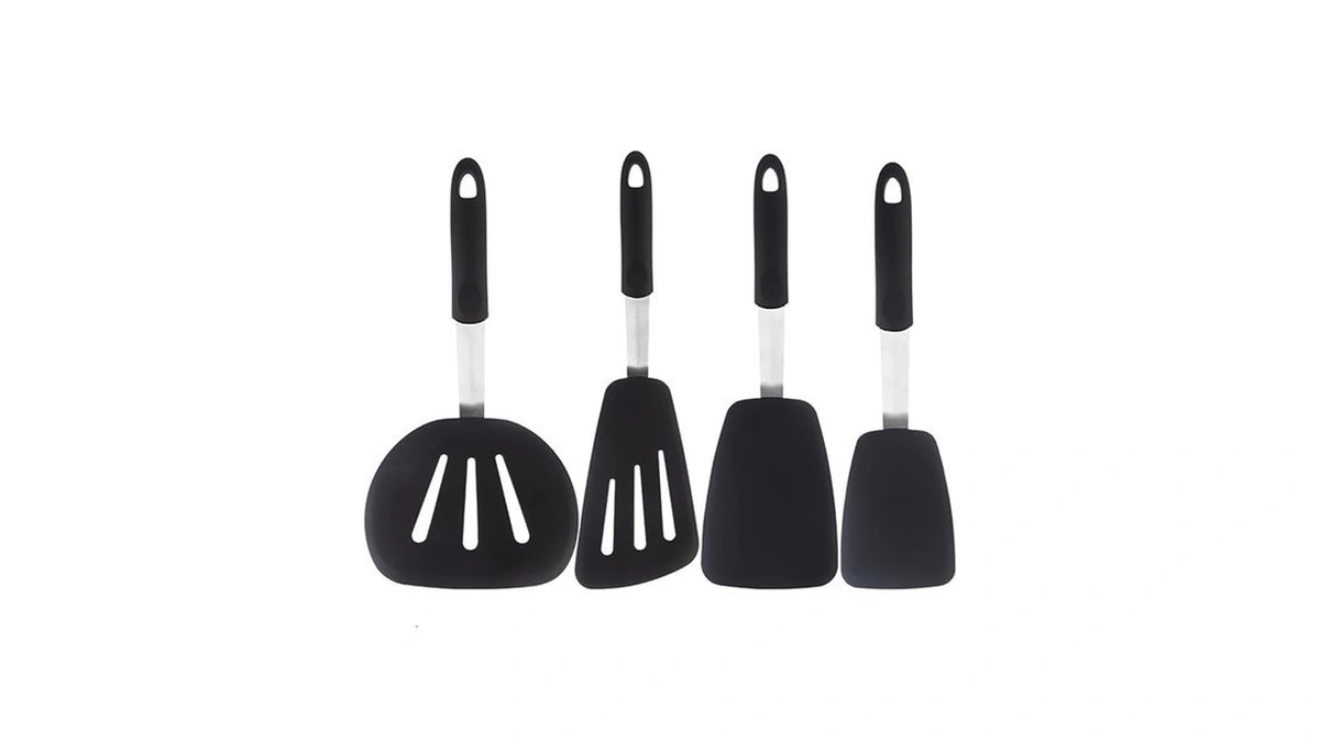 4 Piece Silicone Spatula Set, Heat-resistant 446 Β° F, Kitchen