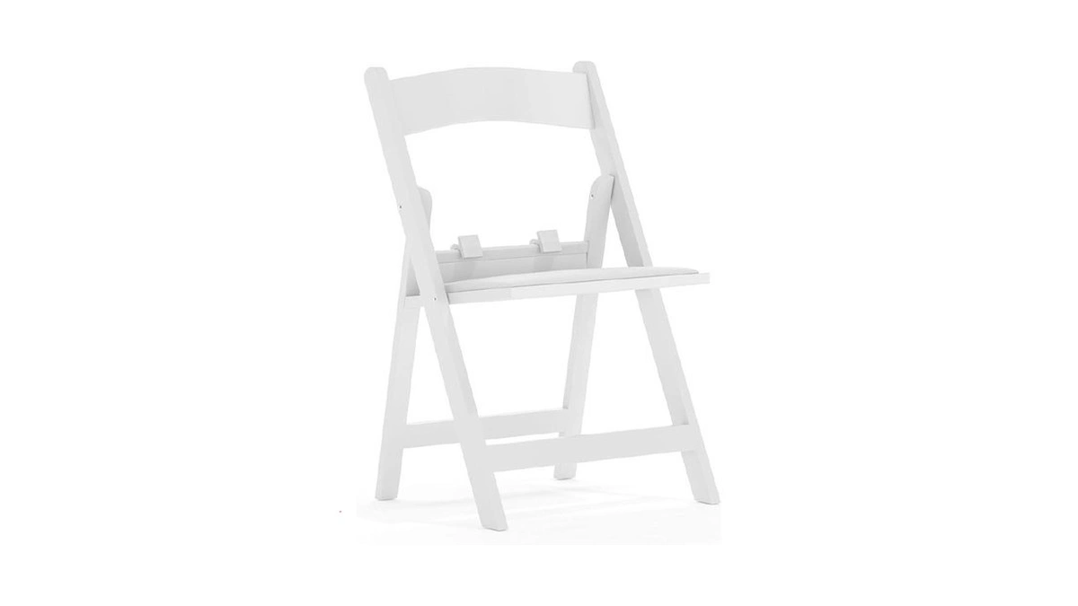 Flash Furniture Hercules Kids White Resin Folding Chair With White