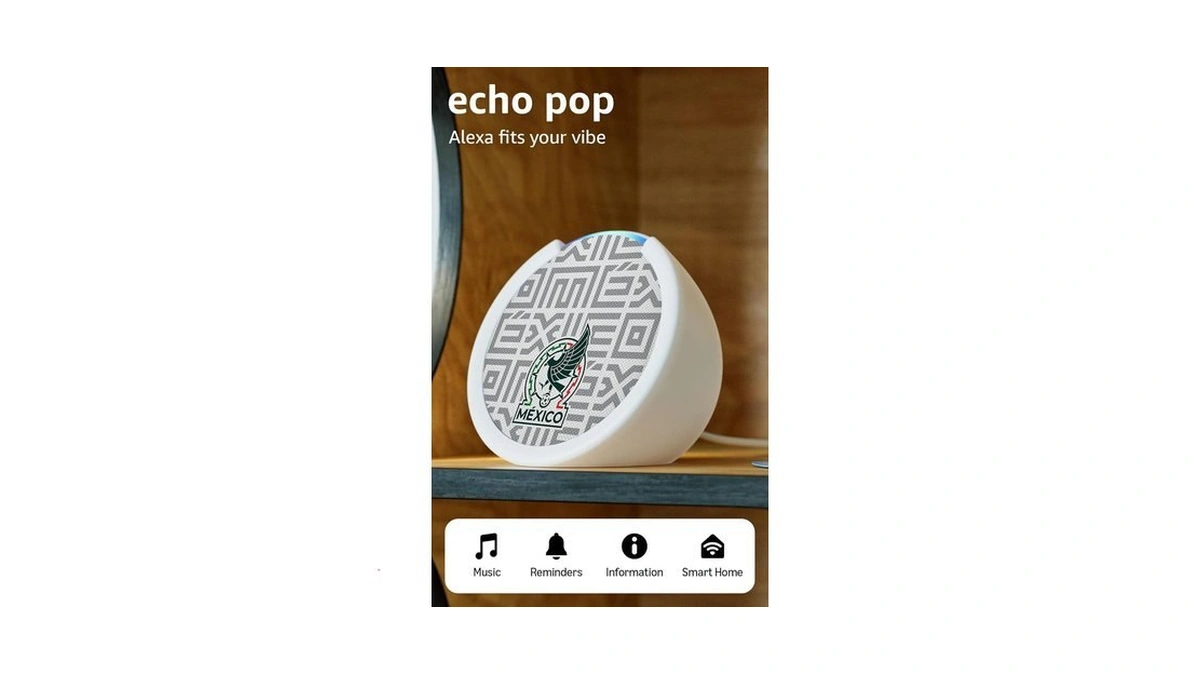 Amazon Echo Pop (newest Model) | Officially Licensed Mexico National