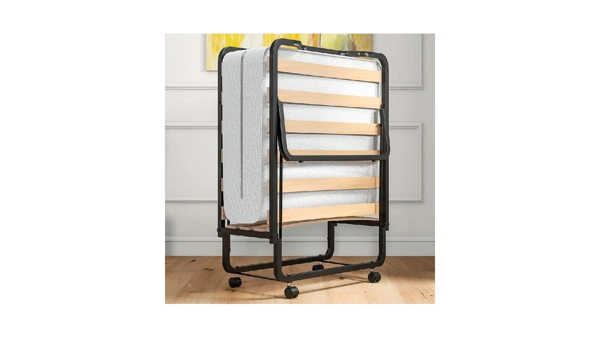 Giantex Folding Bed With Mattress For Adults, Cot Size Rollaway