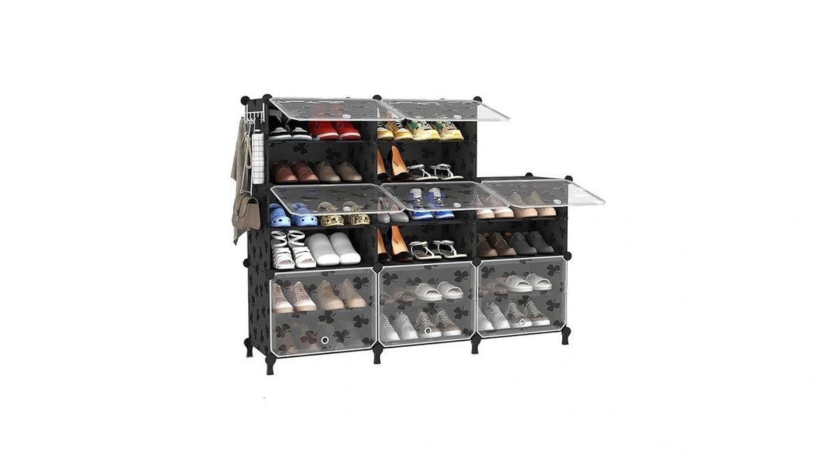 Unku Shoe Rack, 8 Tier Shoe Storage Cabinet 32 Pair