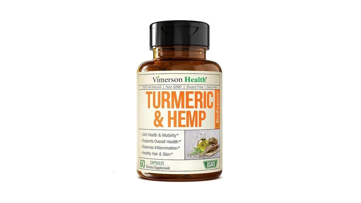 Turmeric Curcumin Supplement With Hemp Seeds & Lemon Balm Extract