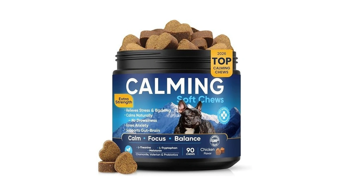 Calming Chews For Dogs 90pc Dog Calming Chews - Anxiety