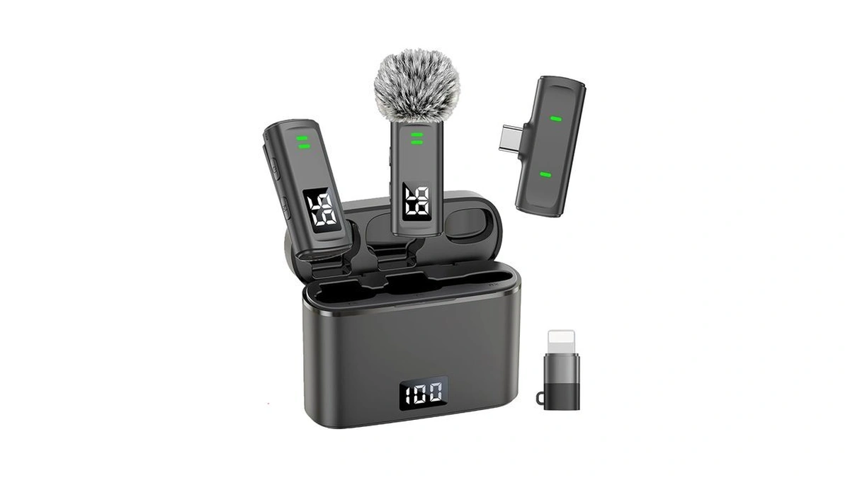 Nptcl Wireless Lavalier Mini Microphone For Iphone Video Recording
