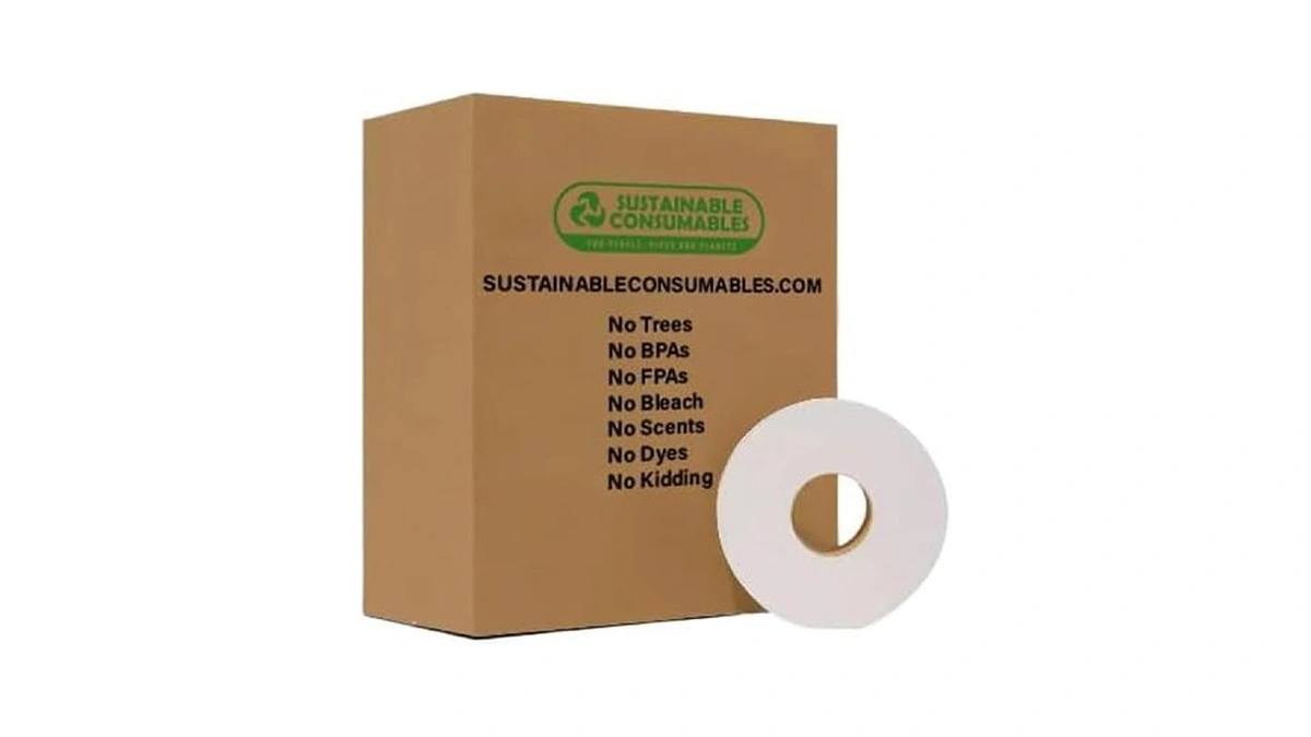 Bamboo Toilet Paper, Sustainable Chemical Free Jrt 12 Jumbo Roll