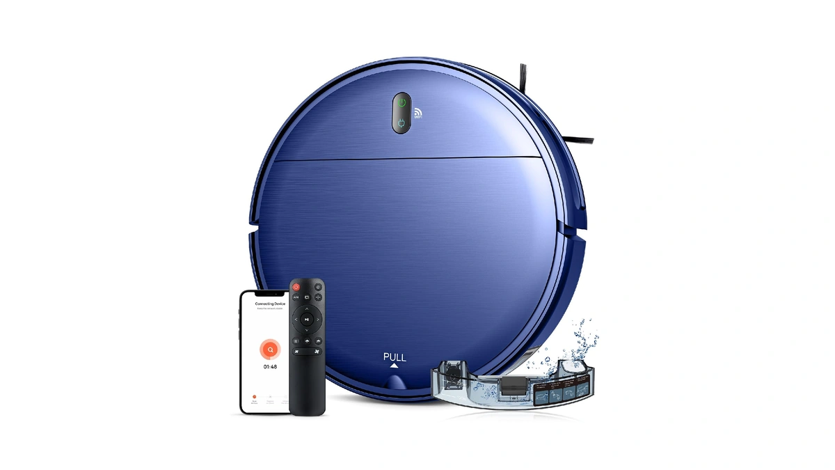 Robot Vacuum And Mop Combo, 2 In 1 Robot Mop