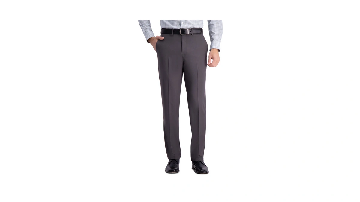 Haggar Men's Premium Comfort Dress Pant-straight Fit Flat Front Reg.