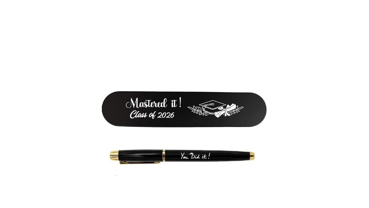 Master's Degree Graduation Gifts - Engraved Graduation Gel Pen &