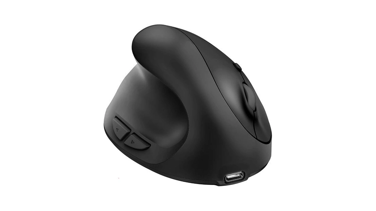 Left Handed Ergonomic Mouse Jiggler,vertical Wireless & Rechargeable,2.4g Usb Carpal