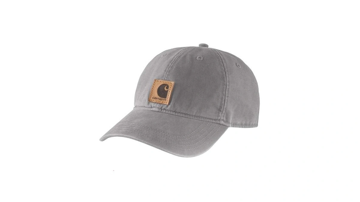 Carhartt Mens Canvas Baseball Cap, Asphalt, One Size Us