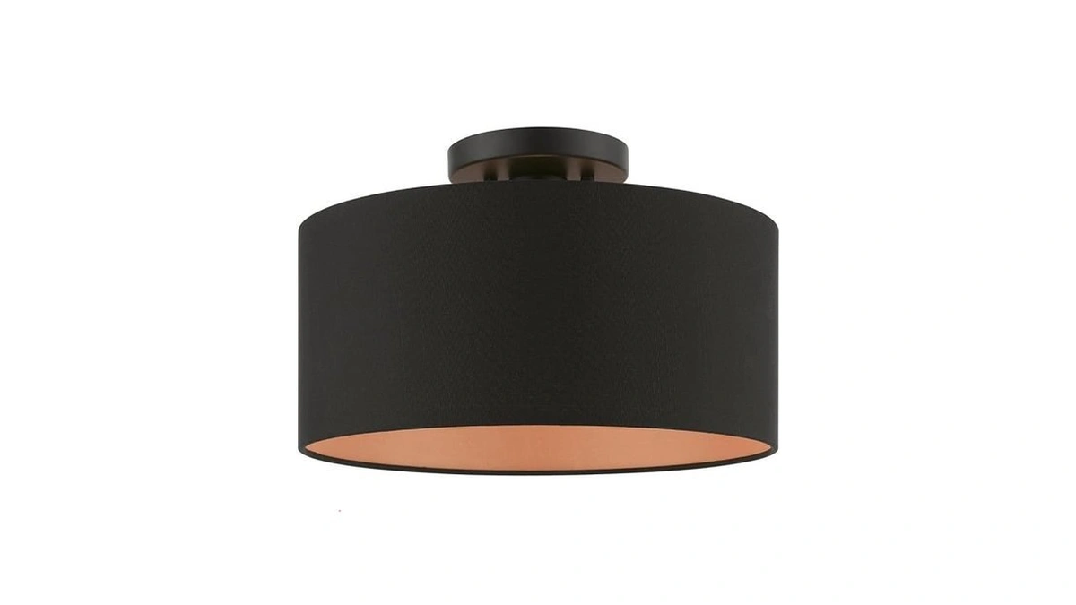 Livex Lighting, 45613-04, Sentosa, Medium Semi-flush, Black