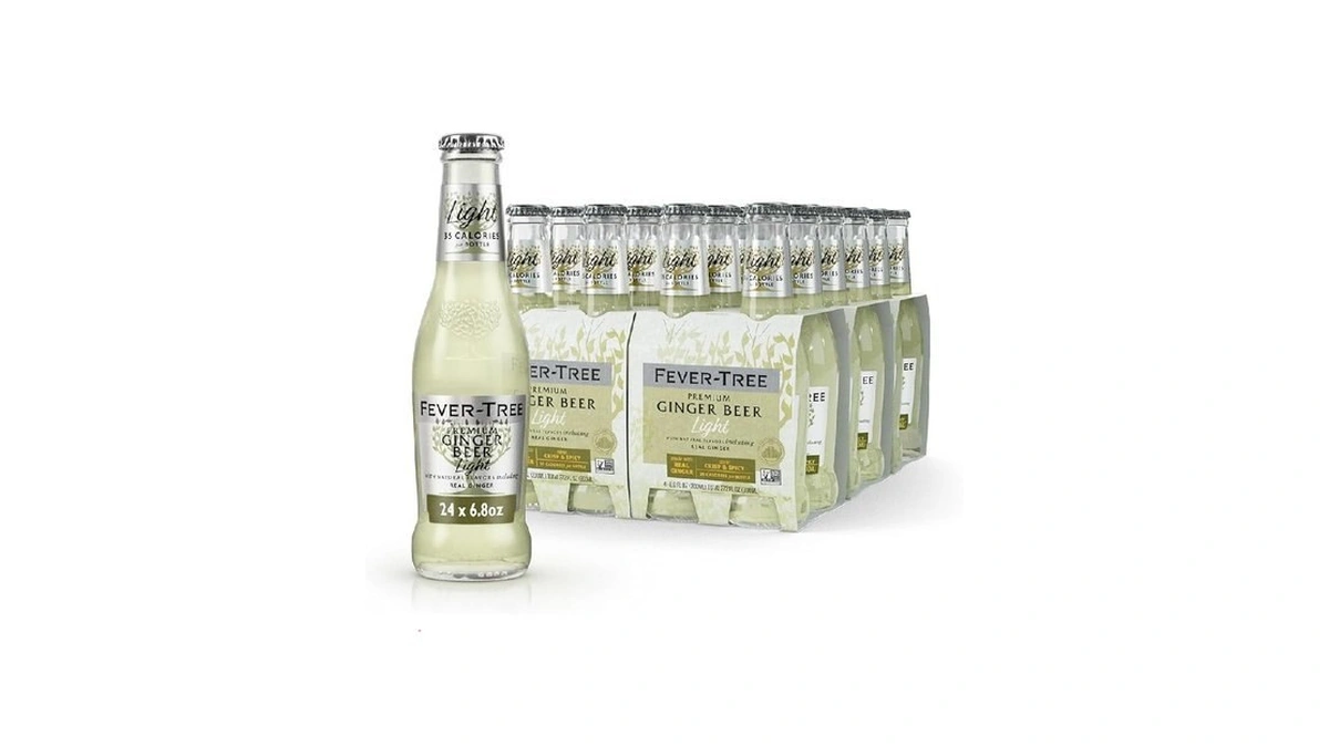 Fever-tree Light Ginger Beer – Premium Low Calorie Mixer For