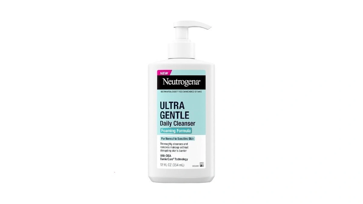 Neutrogena Ultra Gentle Foaming Facial Cleanser, Daily Face Wash For