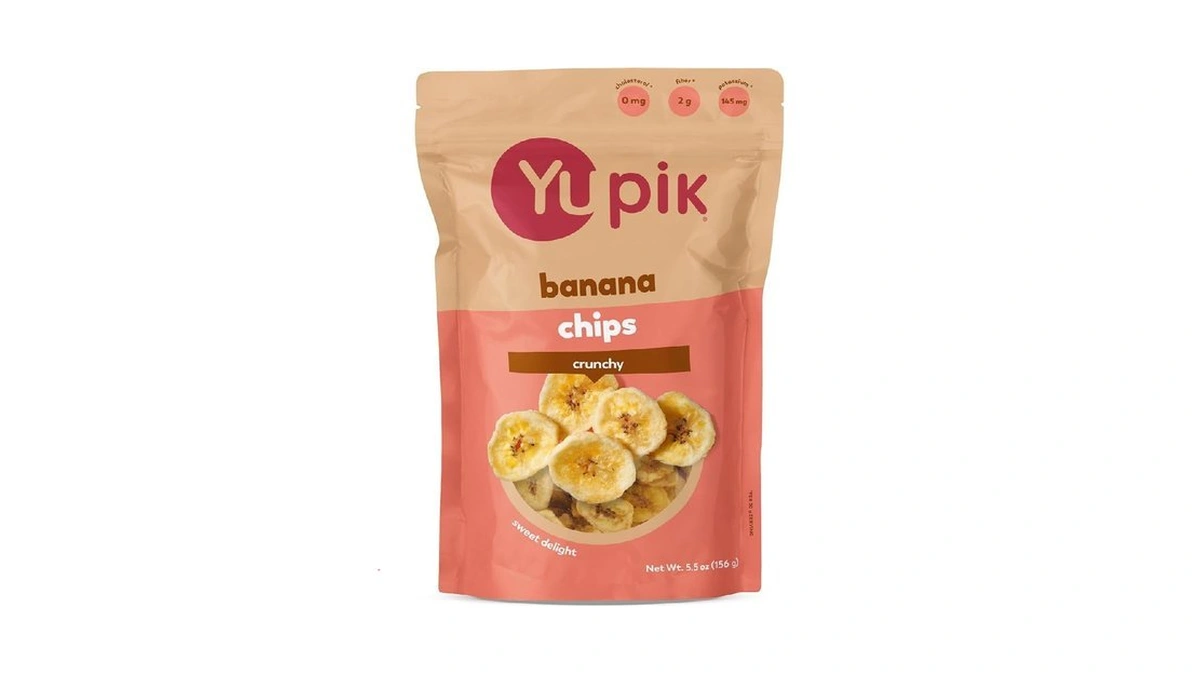 Yupik Sweetened Banana Chips, 5.5 Oz, Gluten-free, Kosher, Dried Fruits,