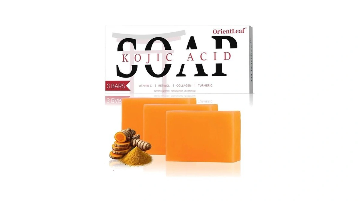 Orientleaf Kojic Acid Soap, Turmeric Soap Bar For Dark Spots,