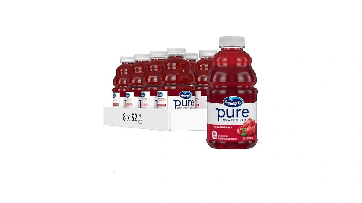 Ocean Spray® Pure Unsweetened Cranberry, 100% Cranberry Juice From Concentrate,