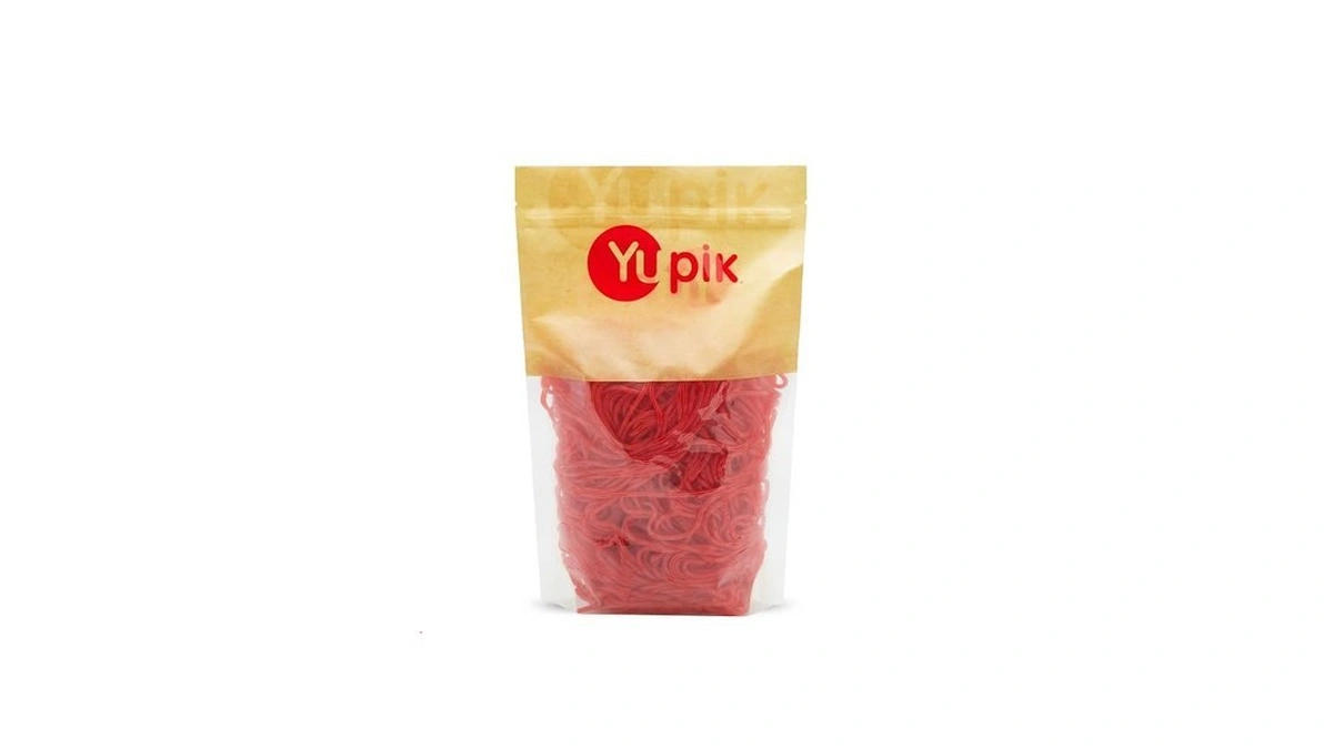 Yupik Strawberry Licorice Laces, 2.2 Lb (35.2 Oz), Red Candy,