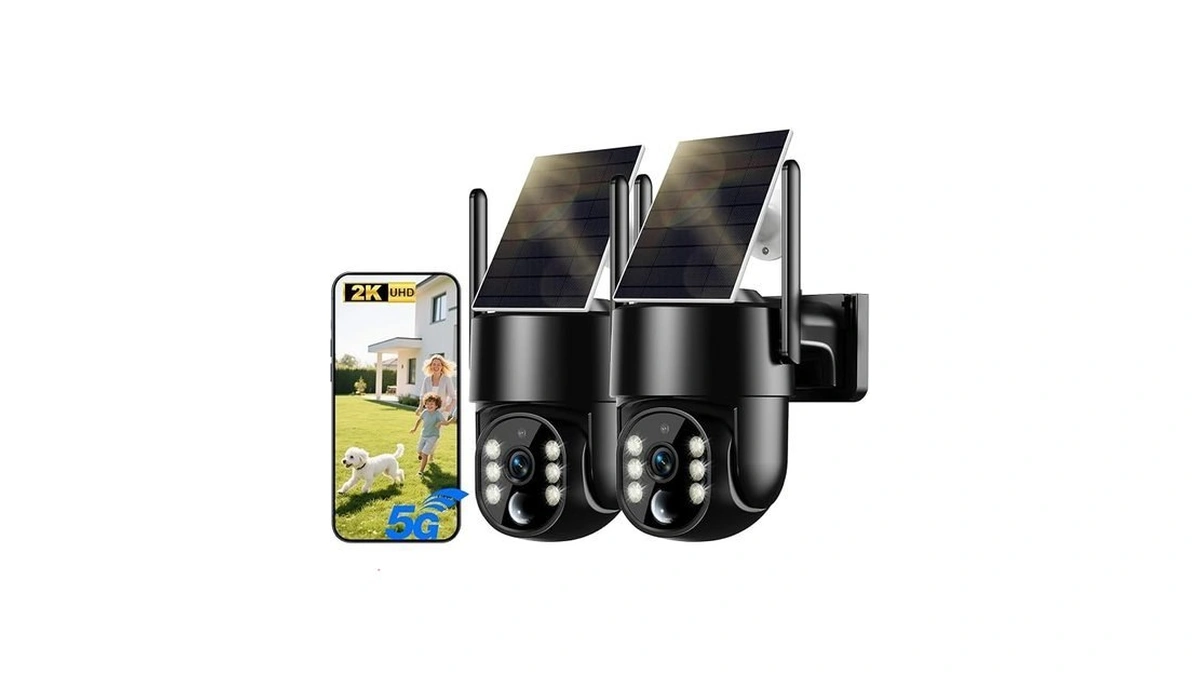 Noaheye Solar Security Cameras Wireless Outdoor, 5g&2.4ghz Cameras For Home