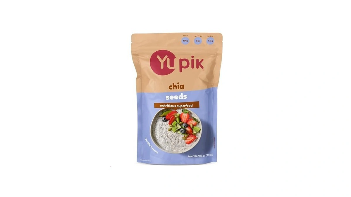 Yupik Raw Black Chia Seeds, 10.6 Oz, Gluten-free, Kosher, Natural